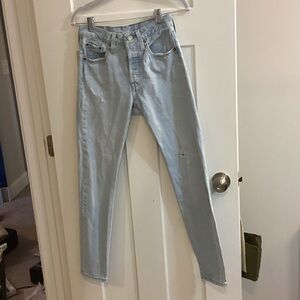 Levi’s 501 Skinny Light Wash Jeans